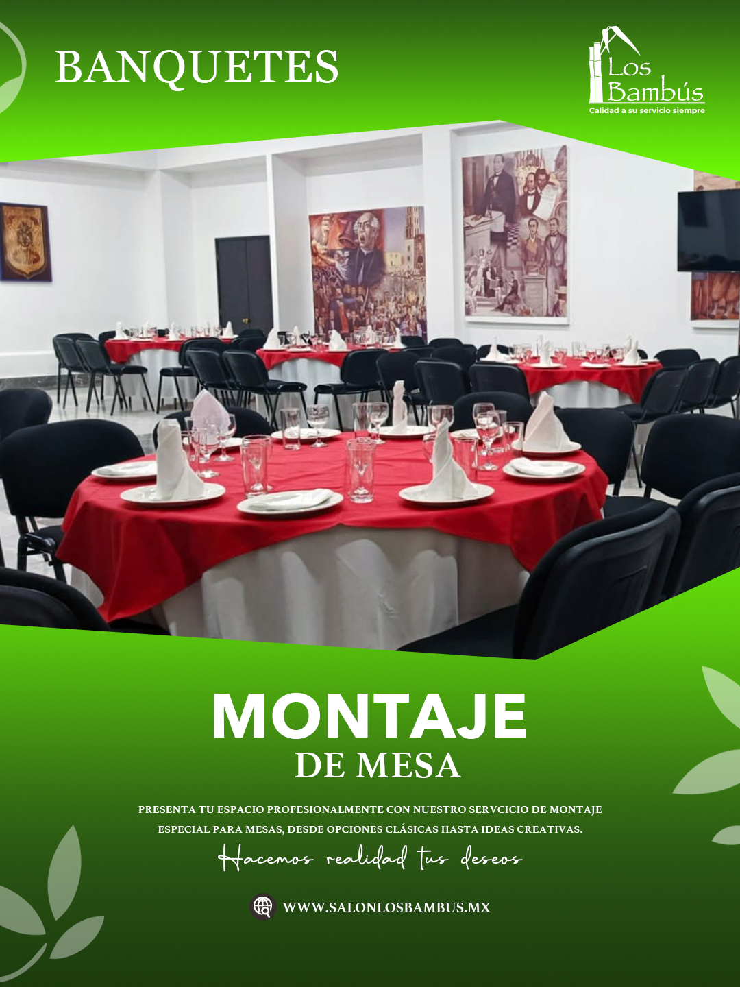 Montaje de mantelería y cristaleria para servicio de mesa en  evento privado CDMX y EdoMex