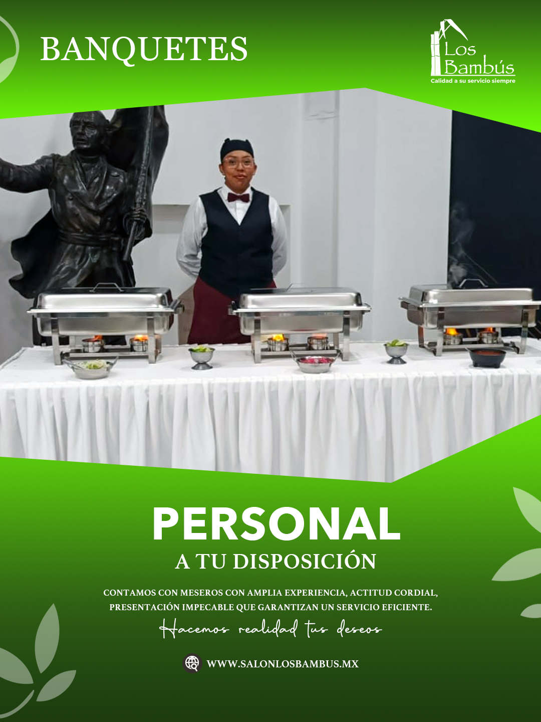 Meseros para eventos en la Ciudad de México y Estado de México