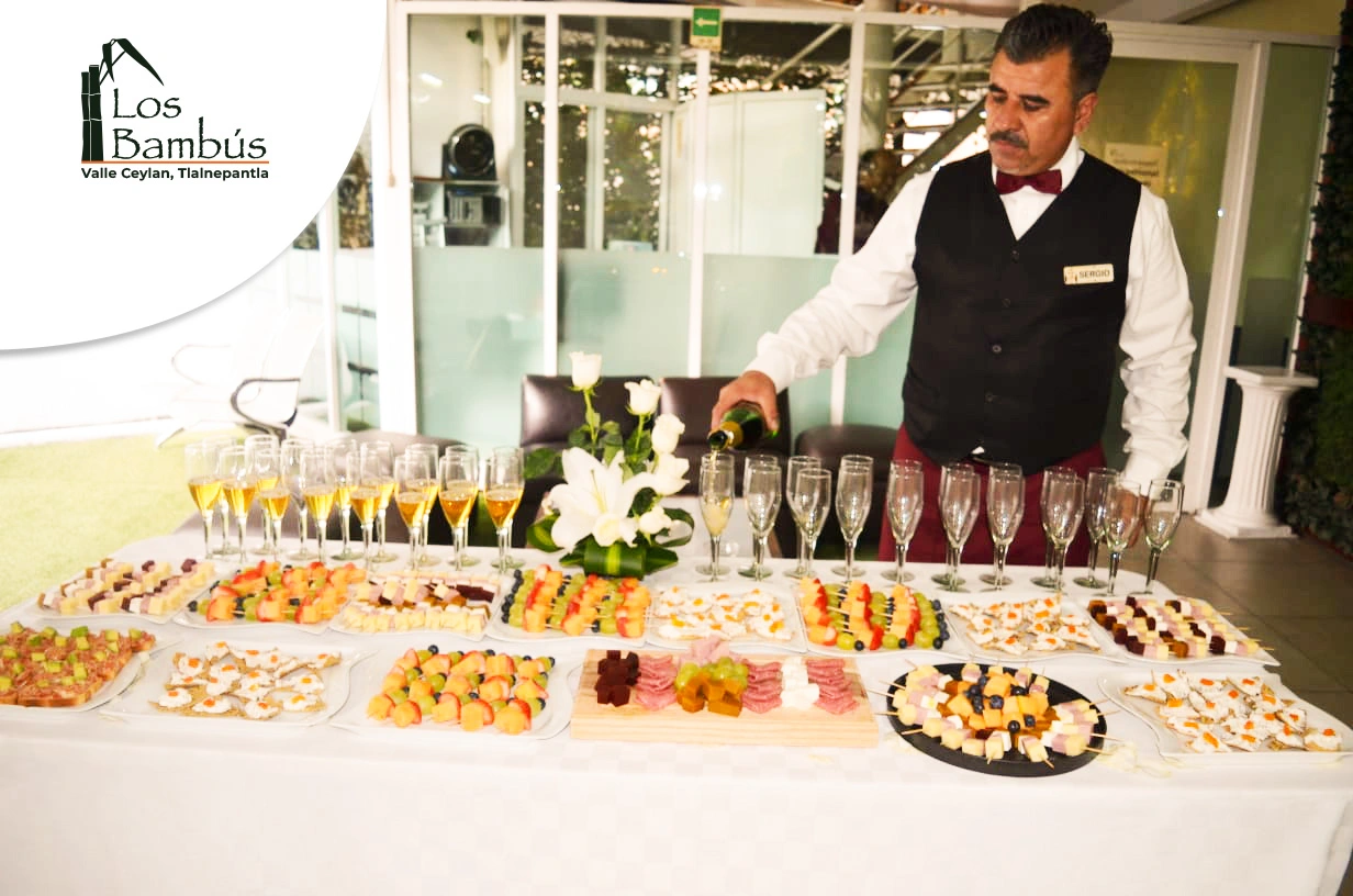 Mesa Buffete de fin de año Salon Los Bambús Tlalnepantla
