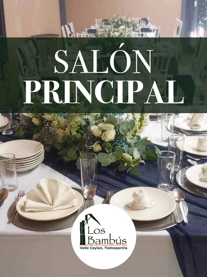 salon_principal_LOSBAMBUS Salón principal para eventos y fiestas. Los bambús Valle Ceylan Tlalnepantla, Edo Mex